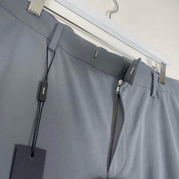 Sene Men’s Soho FlexTech Pants in Sage Gray Stretch 38x31 - Picture 3 of 7